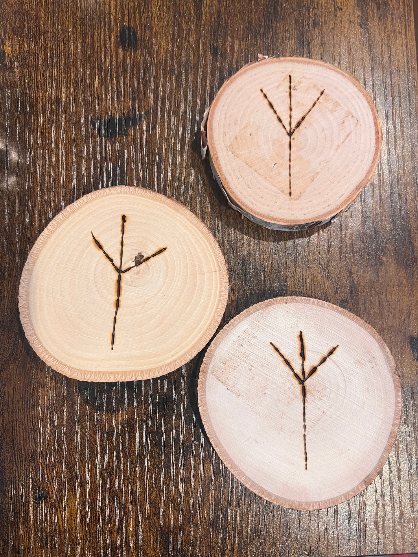 Evil Eye Protection Wood Coasters