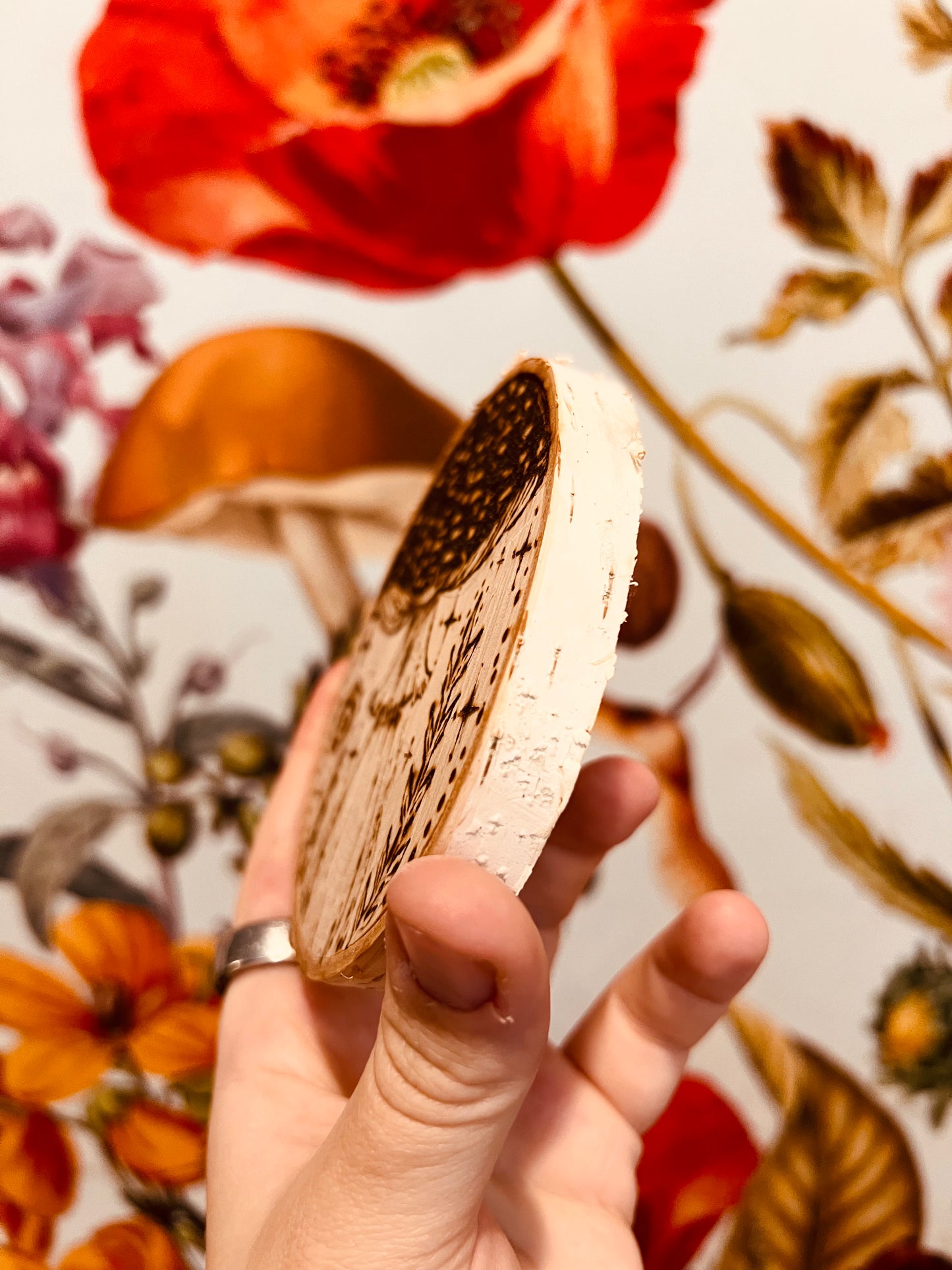 Mushroom Wood Coaster