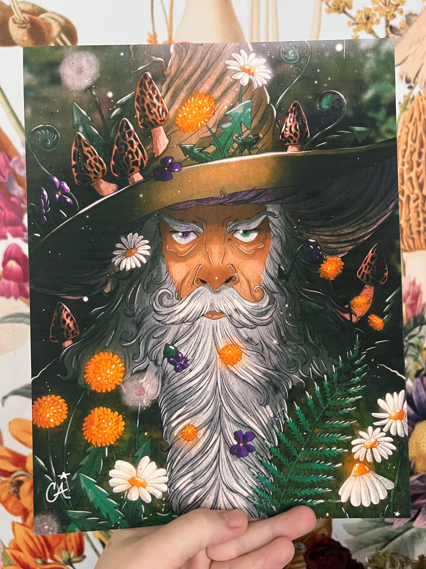 LIMITED “Spring Wizard” 8.5” x 11” Signed Print