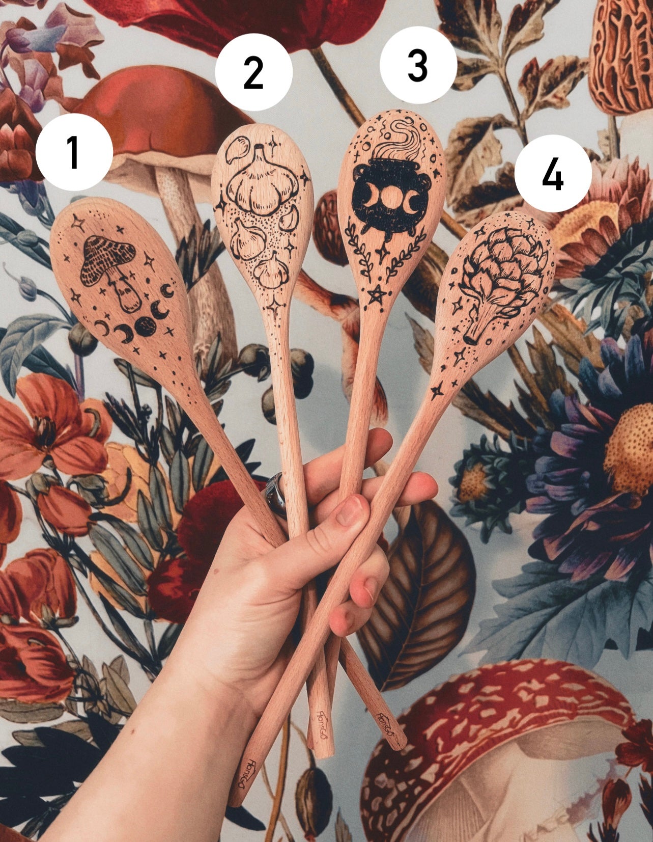 Kitchen Witch Woodburn Spoons