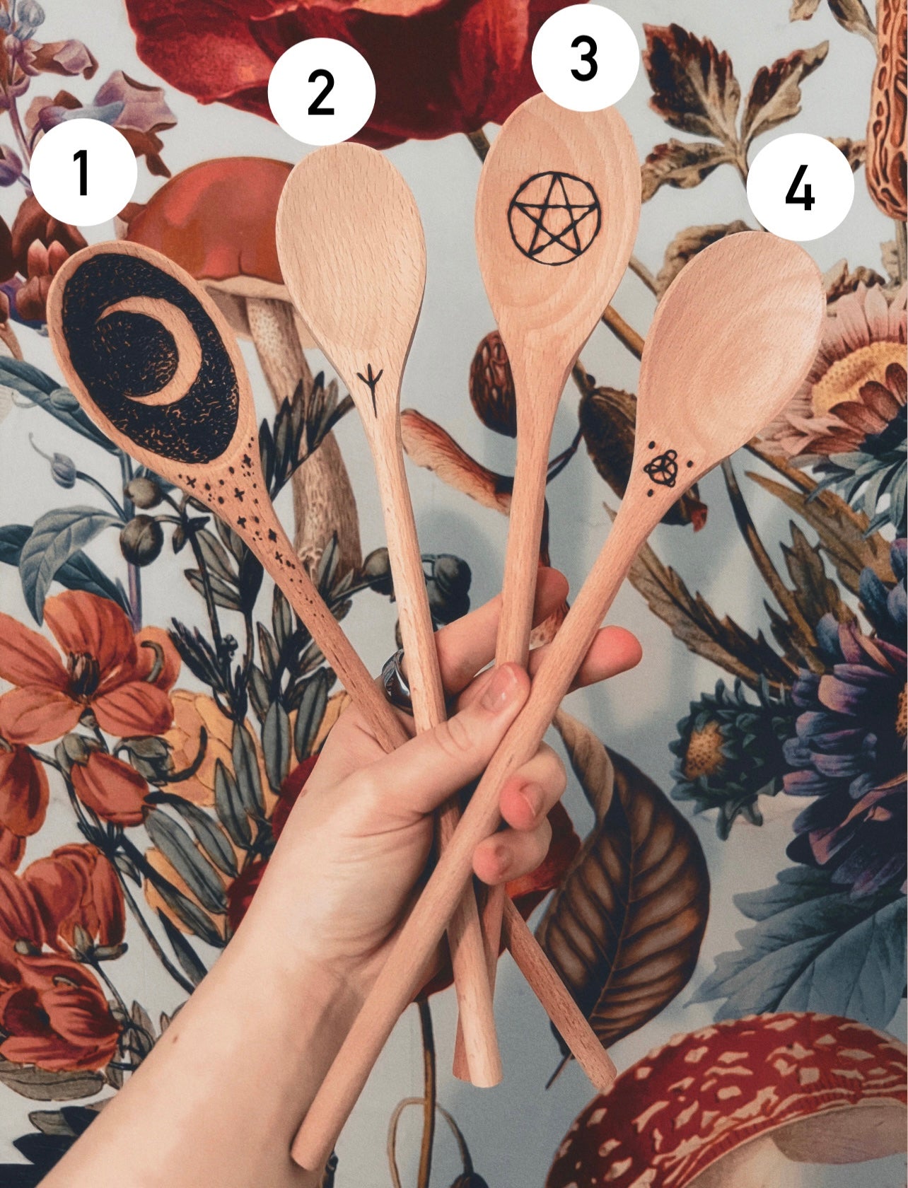 Kitchen Witch Woodburn Spoons