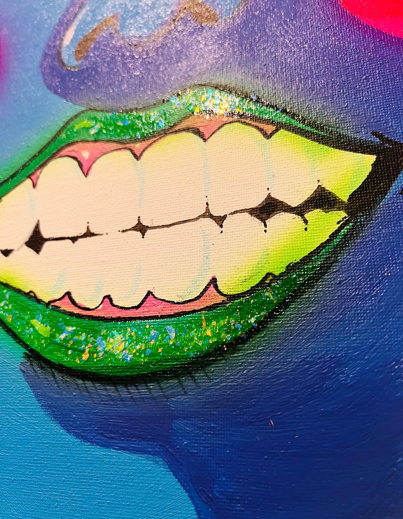 ORIGINAL “Cheesin” 18” x 24” canvas painting