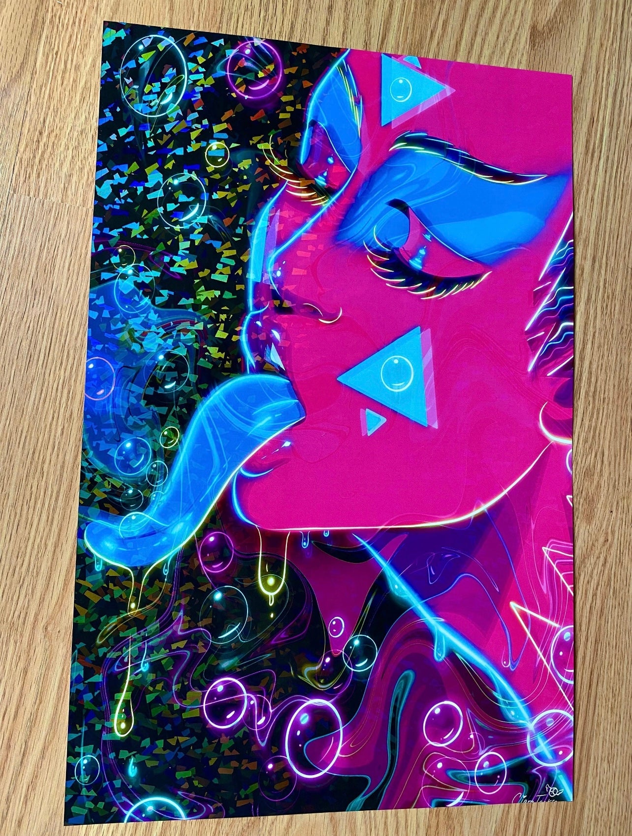 HOLOGRAPHIC 11x17 Liquify Print