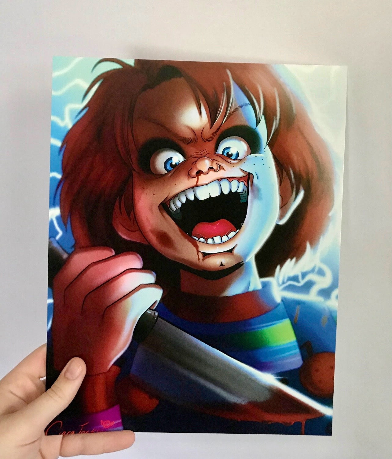 SIGNED 8.5x11 Chucky Print