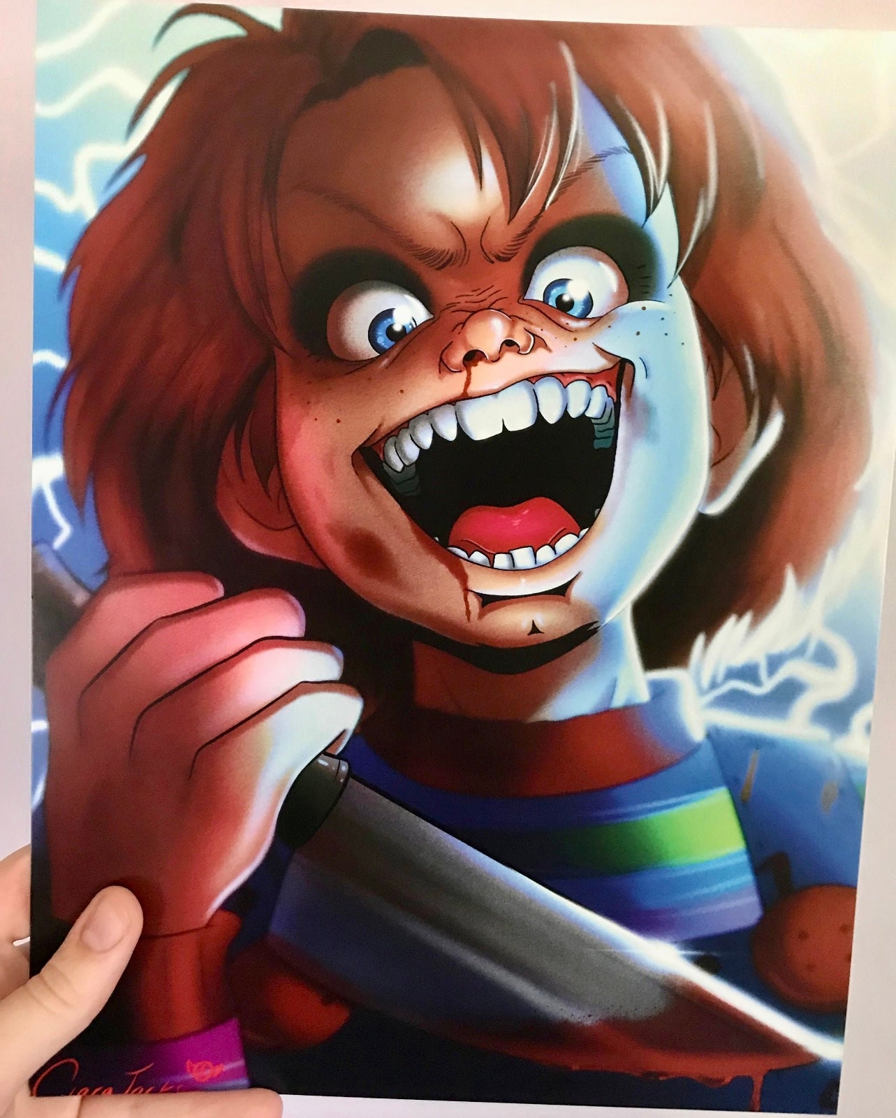 SIGNED 8.5x11 Chucky Print