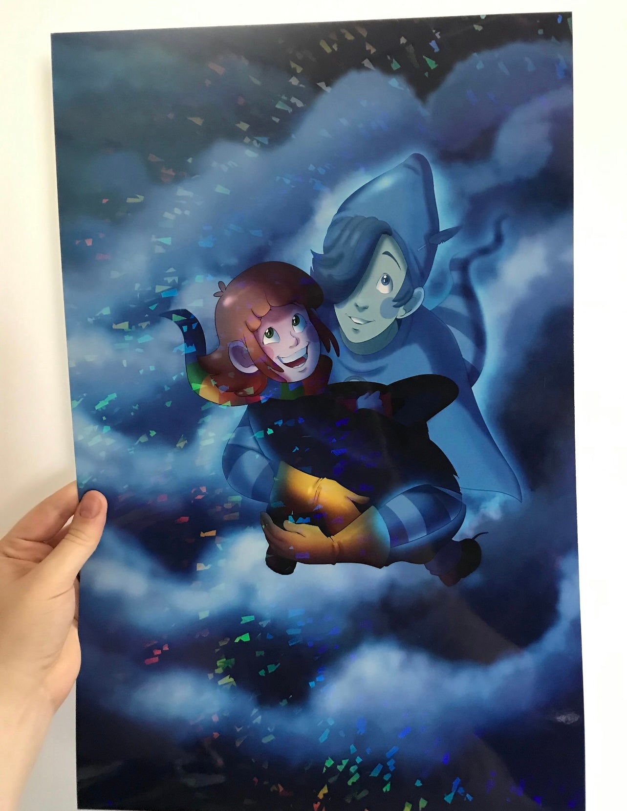 HOLOGRAPHIC 11x17 Gwendy & Ghost Print