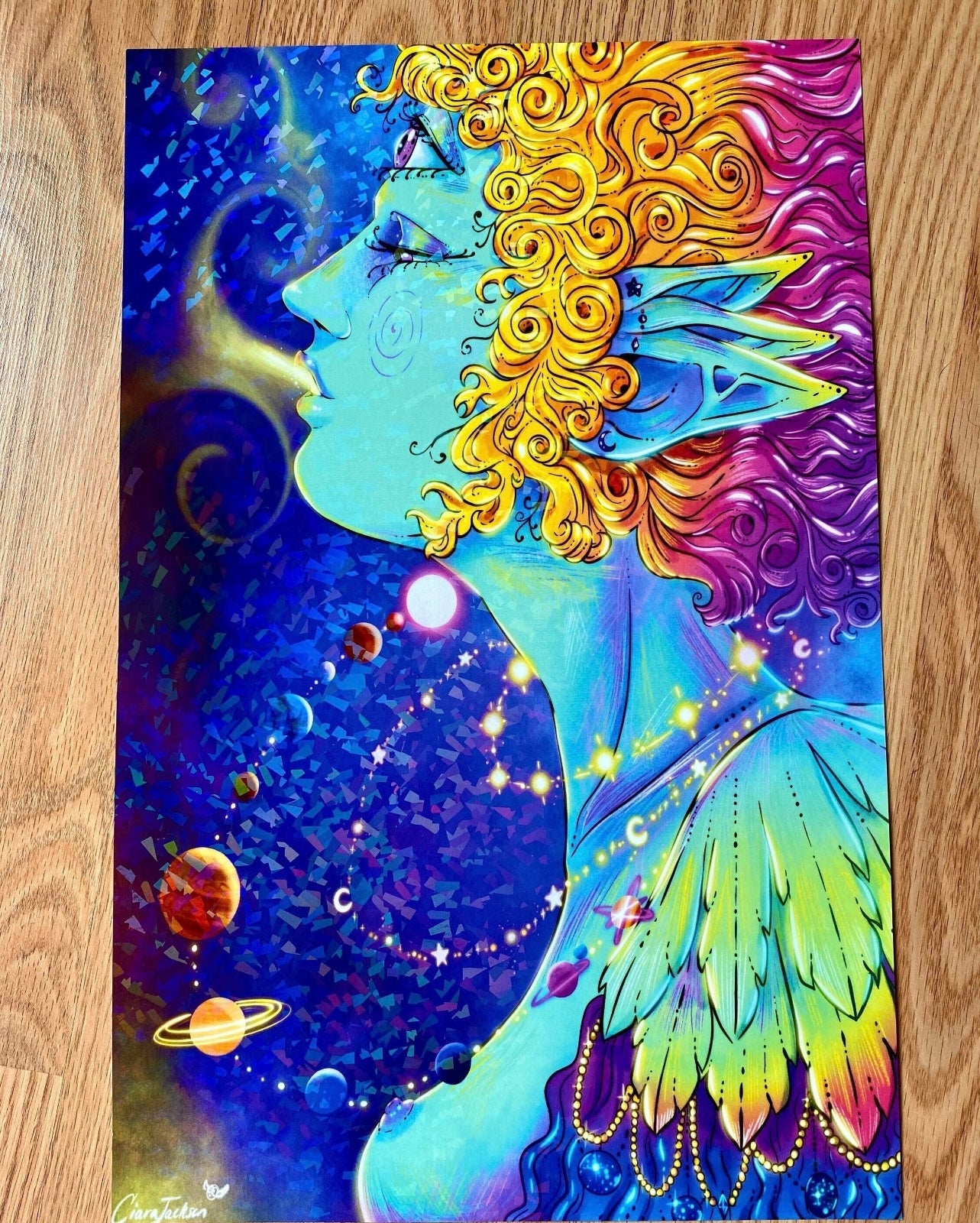 HOLOGRAPHIC 11x17 Cosmos Print