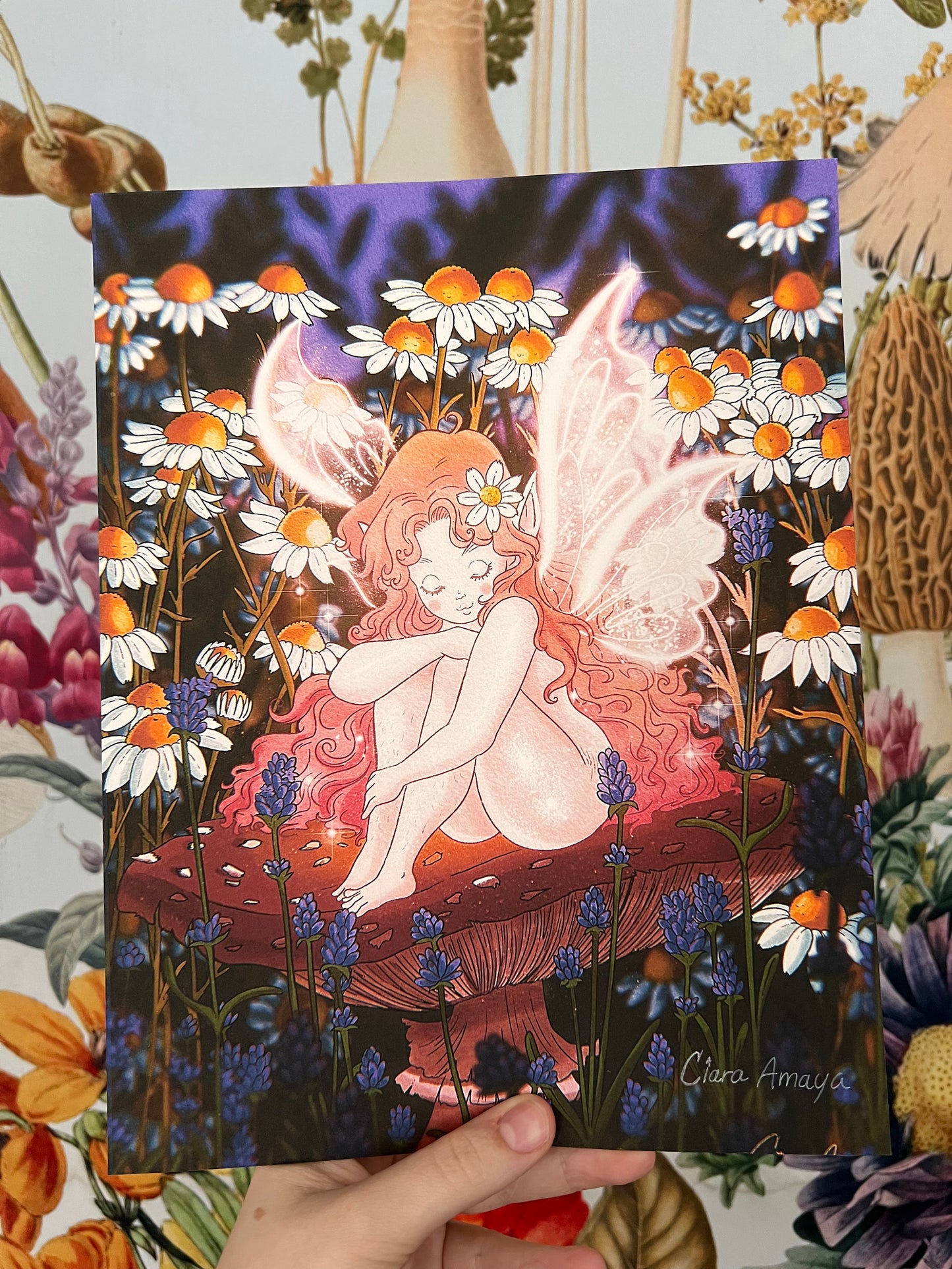 LIMITED “Relaxing Fairy” 8.5” x 11” Signed Print