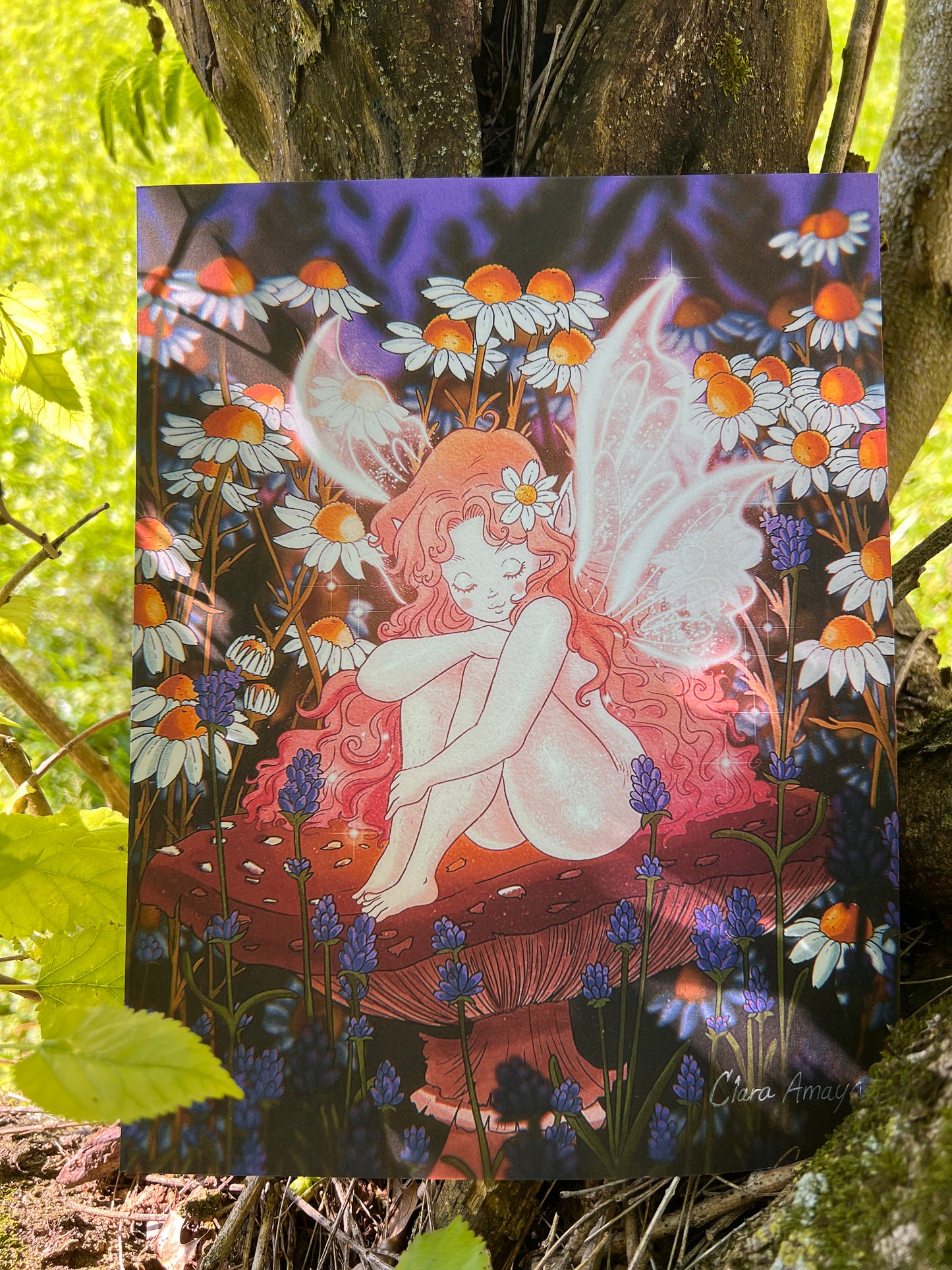 LIMITED “Relaxing Fairy” 8.5” x 11” Signed Print